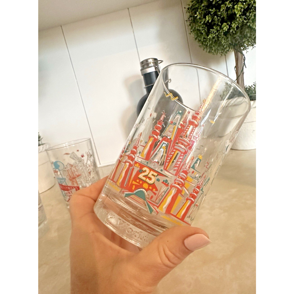 COLLECTIBLE McDONALDS 25th ANNIVERSARY WALT DISNEY WORLD GLASSES - SET OF 4 - Picture 6 of 11